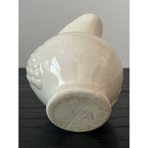 VTG Ceramic Pitcher/Jug Creamy White w/Grape Cluster Motif Quirky Kitchen Decor - Picture 6 of 9